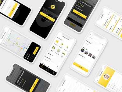 Mobile App - Utowing Dribbble Shot 2 adobe xd app design flat mobile app typography uber uber design ui ui animation ux web