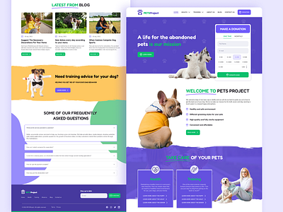 PetsProject dog dogdonation doghealthy dogtraining donate donation healthy pet pets training ui uiux ux