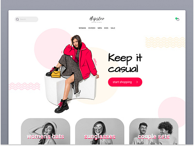 Online casual clothing store