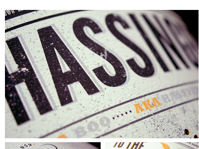 Hassinger: A Momento eleven90 fine art paper print retro texture type typography vintage