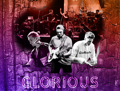cover for music band band brand color cover editing music photoshop texture
