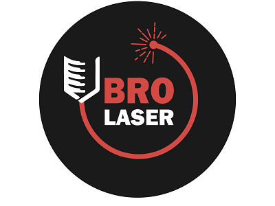 logo for laser company adobe background color design illustration logo vector