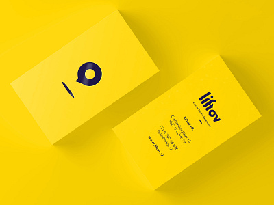 Liftov business cards agency branding business cards creative graphic design liftov logo rebranding yellow