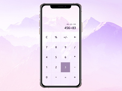 100 Days UI Challenge - 004 Calculator app daily 100 daily ui design photoshop ui ui 100 ui deisgn user inteface