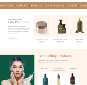 Nerone | Beauty Product Landing Page by Nur Mohammod for Twinkle on ...