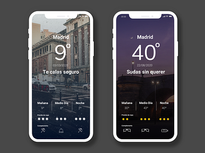 Reto 037. Weather 037 dailyui ui