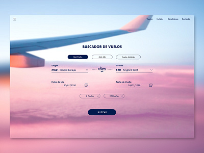 Reto 068. Flight Search 068 dailyui ui