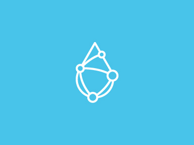 Drop Logo WIP clean drop icon iconic lines logo mark minimal social water