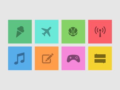 Icons (Animated) wp8 windows windows phone app icons flat metro clean sharp crisp windows phone icons