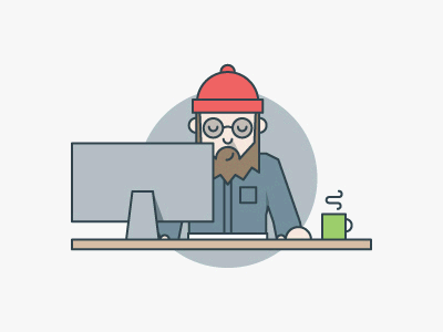 Developers illustration (GIF) animation clean developer developers flat illustration