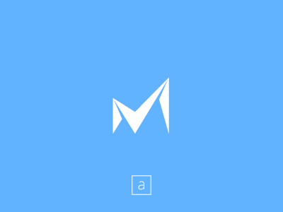 App logo update (A vs B) app app logo clean envelope icon logo m m logo minimal simple