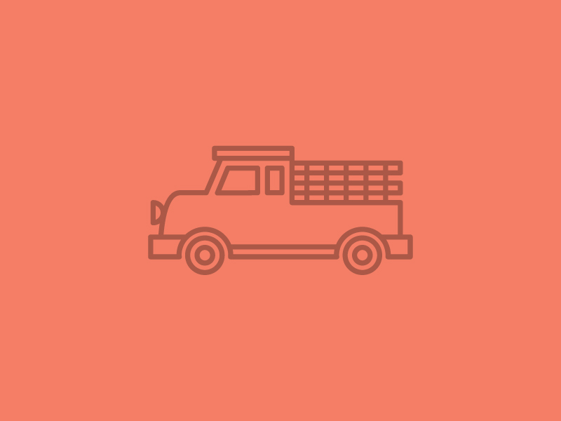 Trucks clean flat illustration line line illustration minimal simple illustration truck illustration trucks