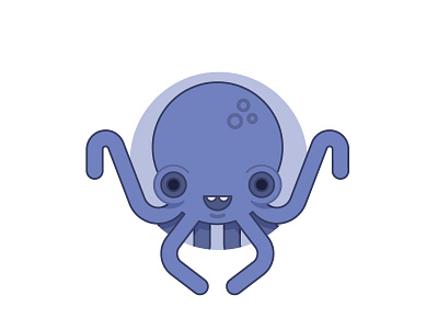 The Kraken clean illustration kraken minimal monster octopus simple squid
