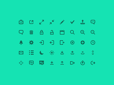 Opal Icons clean custom icons icon set icons interface minimal opal software software icons svg ui