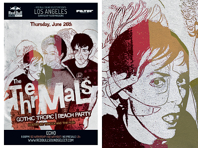 The Thermals For Red Bull Sound Select gigposter red bull sound select the thermals