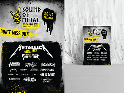 Metal Concert conceptual poster