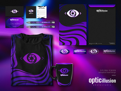 OPTICillusion - brand components brand brand design branding conceptual design graphic graphic design logo design logotype