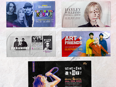Paramore Rock posters design graphic graphic design grundge music photoshop poster poster design rock texture