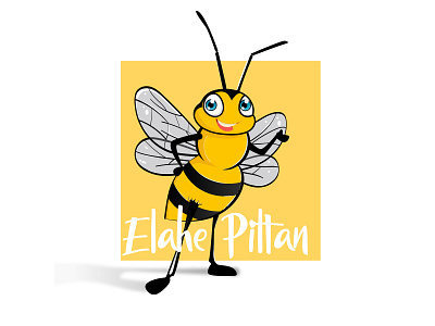 bee 2d animal app design application bee logo character characterdesign design illustration illustrator logo vector yellow