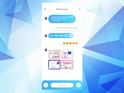 chat screen chat mobile ui design