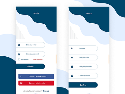 login & sign up branding design mobile mobile app mobile design ui ui design