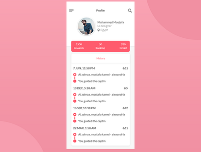 profile app branding design mobile mobile app mobile design ui ui design
