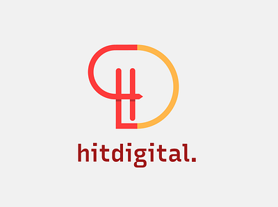 HIT Digital Logo branding design flat icon illustration illustrator logo vector