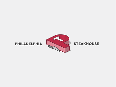 Philadelphia Steakhouse Logo branding daily logo challenge dailylogochallenge design icon illustration logo vector