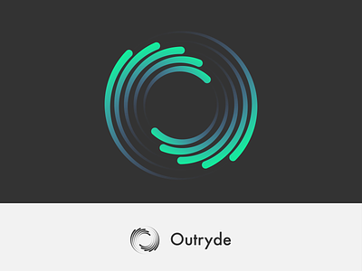 Outryde Swirl Logo branding design icon illustration logo logotype minimal vector