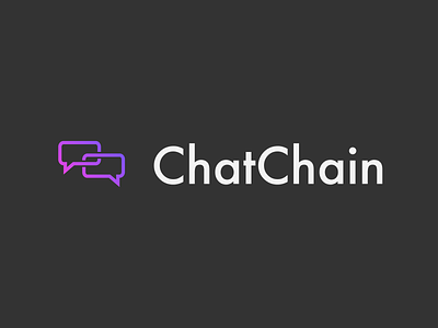 ChatChain Logo branding design icon illustration logo minimal