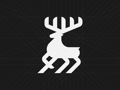 Deer Logo Grid Layout branding deer logo design grid icon illustration logo vector