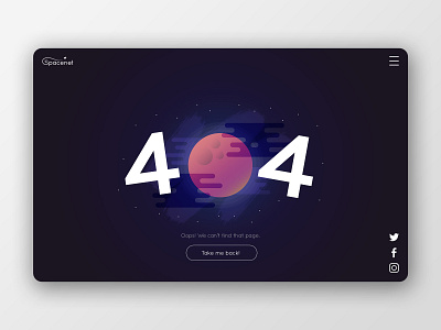 Daily UI #008 - 404 Page