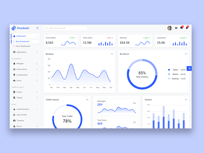 Onedash - Bootstrap 5 Admin Template web app