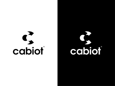 Cabiot logo black branding c c letter logo c logo cabiot design flat icon illustrator logo minimal type typography ui ux white