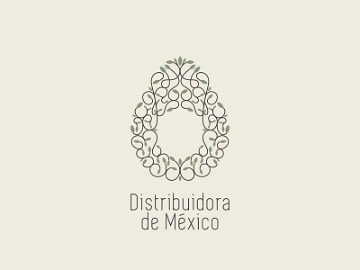 Distribuidora De Mexico aguacate avocado design distribuidora flat illustration logo logo design mexico minimalist logo modern vector