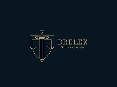 Drelex attorney branding design drelex flat law lawfirm lawyers logo logo design minimal modern vector