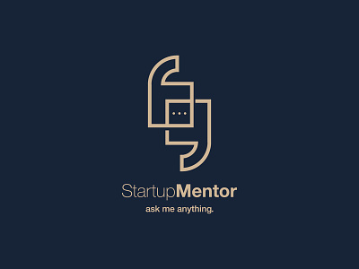 Startup Mentor helvetiva line logo logo logo design minimal logo modern logo psychology startup logo
