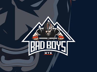 Bad Boys Logo cyclists logo logo design mascot logo minimalist logo modern logo mtb sport logo sport logo design vector
