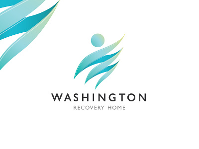 Washington Recovery Home branding care design flat home logo logo design massage minimalist logo modern logo neat design recovery home service typography vector washington logo