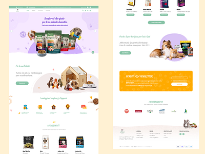 Pet Food shop - e-commerce website e commerce figma mockup design web design