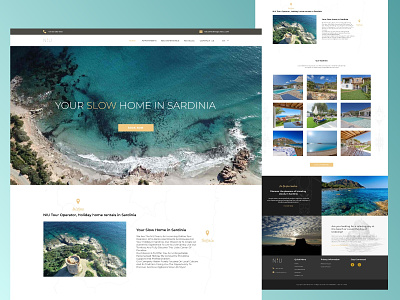 NIU Sardinia - Travel Service website figma hero design landing design mockup design ui ux design website website layout