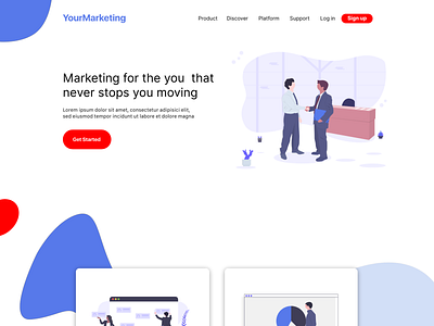 Marketing Mockup ui web design uiux user experience design web design