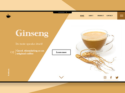 Ginseng adobe xd experience design grafic design hero design landing design mockup design ui ux design user experience design web design