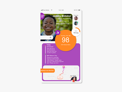 School & Child Tracking App