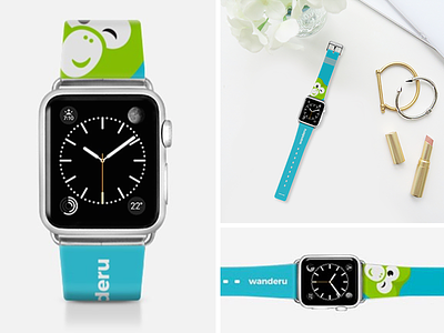 Custom Apple Watch Band apple watch brand brand design clean design identity logo monkey simple wanderu