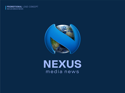 Nexus Media News Promotional Logo Concept branding climate change design global warming icon illustration illustrator logo news nexus vector weather