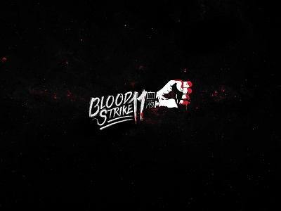 Blood Strike blood bloody branding contest dark design esports fist gamer logo gaming gaminglogo illustration illustrator lettering logo strike typography vector vectorart