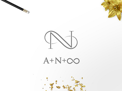 Aurum Novum Logo branding design gold icon illustrator lettering logo typography visual identity