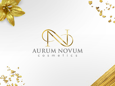 Aurum Novum Branding branding design gold icon illustrator lettering logo typography visual identity
