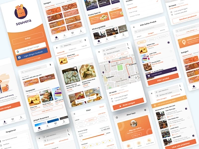 Souvera — Oleh-Oleh (Signature Souvenir) Mobile App mobile mobile app oleh oleh search souvenir ui uidesign uiux ux